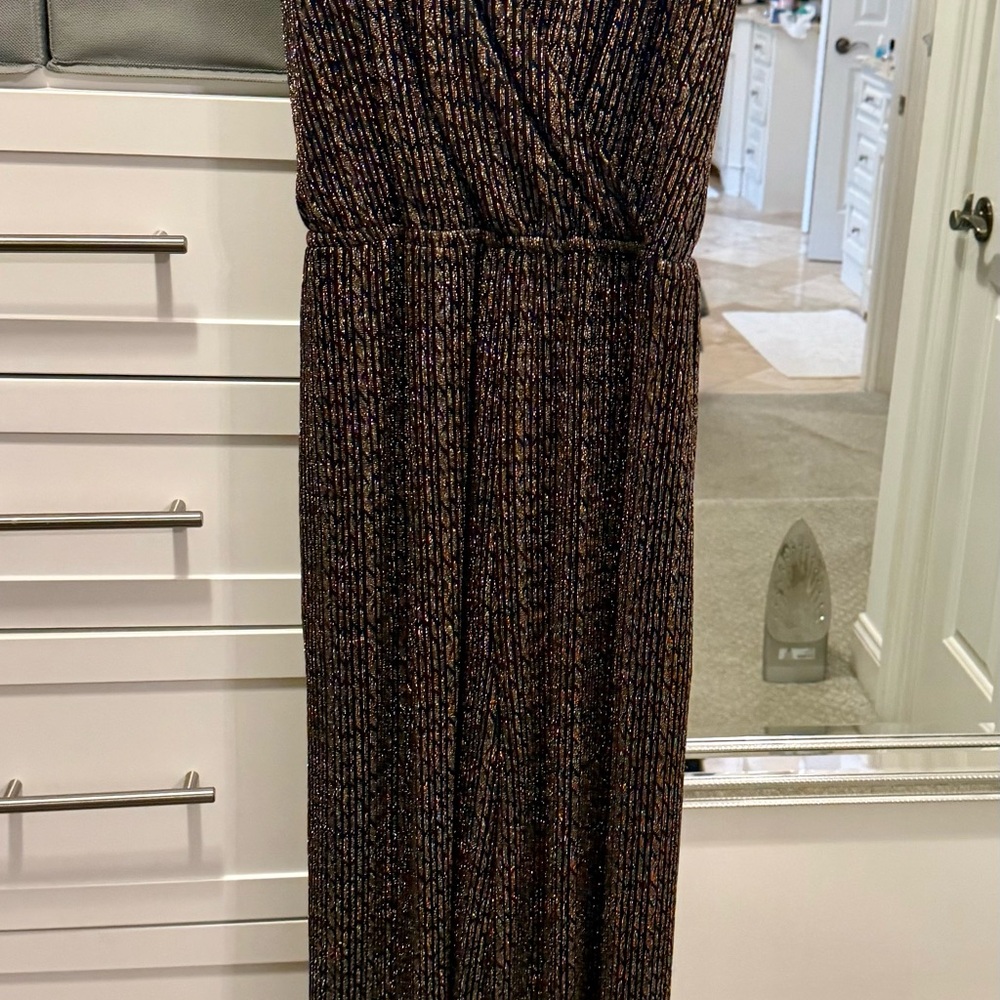 Beautiful Black and Gold Women's Wide Legged Jumpsuit